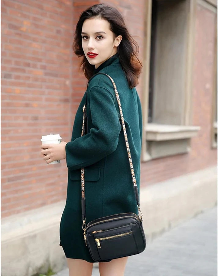 Sac Bandoulière Femme Sangle Large Motif Bohème-Gigié