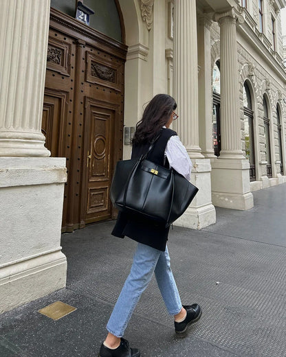 Sac Cabas Femme Élégant & Grand Format Intemporel-Gigié