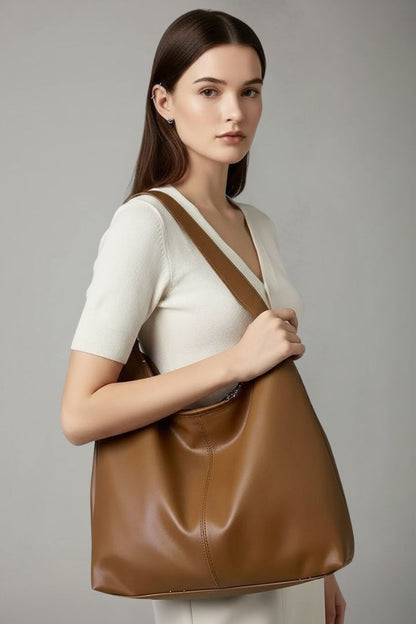 Sac porté épaule à forme courbée avec large bandoulière intégrée-Accecoires-Gigié