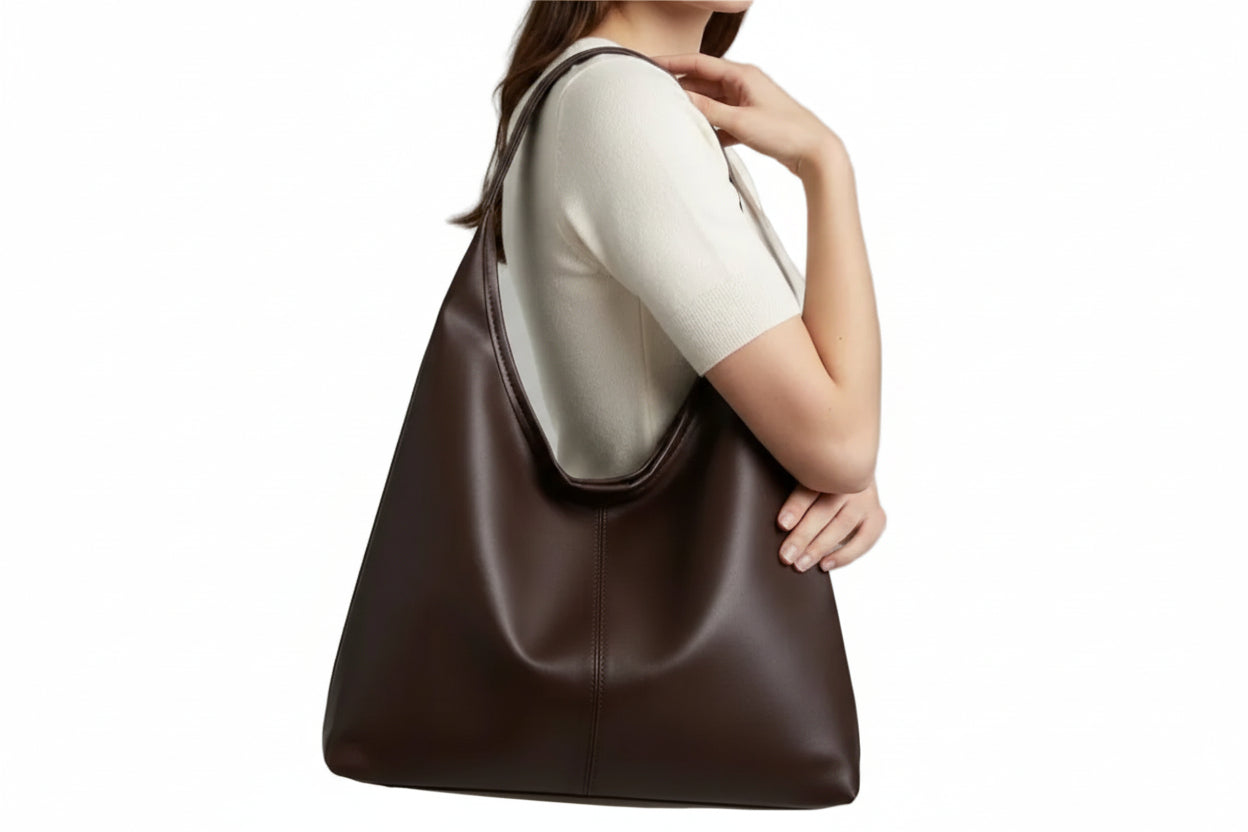 Sac porté épaule à forme courbée avec large bandoulière intégrée-Accecoires-Gigié