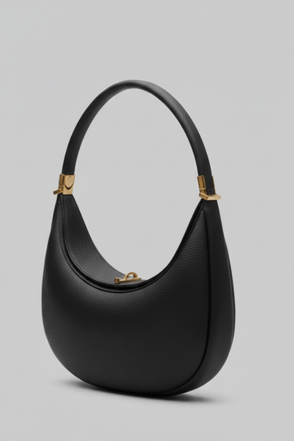 Sac porté épaule à silhouette courbée avec poignée structurée-Accecoires-Gigié