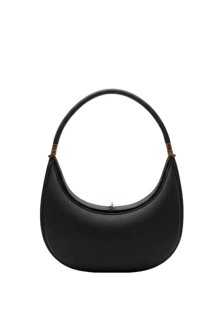 Sac porté épaule à silhouette courbée avec poignée structurée-Accecoires-Gigié