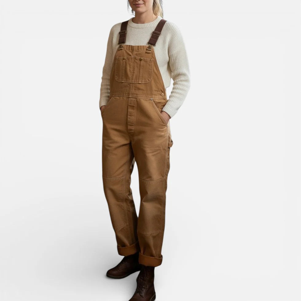 Salopette Femme Coupe Ample À Poches-Gigié