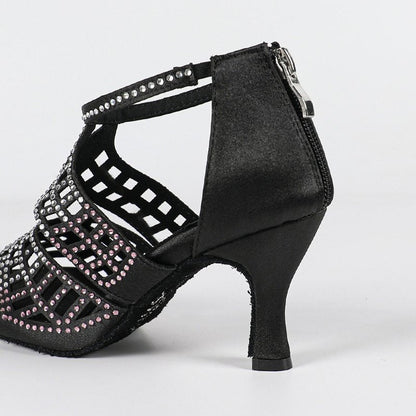 Sandales à talon avec brides découpées et bout ouvert pour femme-Women Heels-Gigié