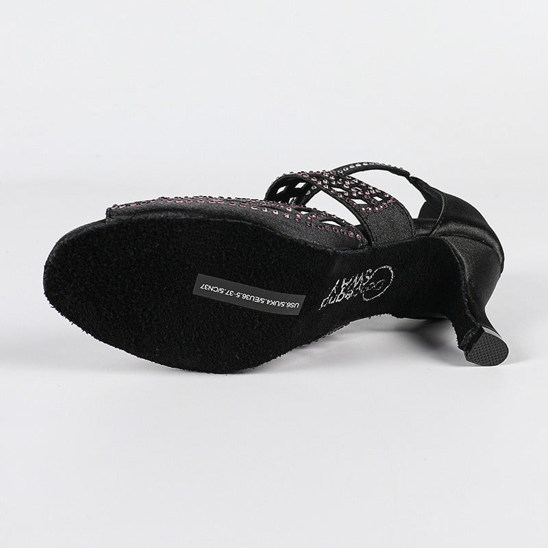 Sandales à talon avec brides découpées et bout ouvert pour femme-Women Heels-Gigié