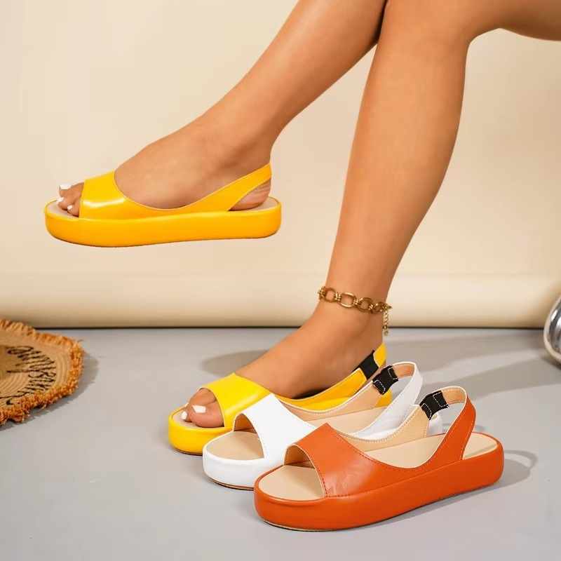 Sandales Femme Plateforme À Bride Arrière-Gigié