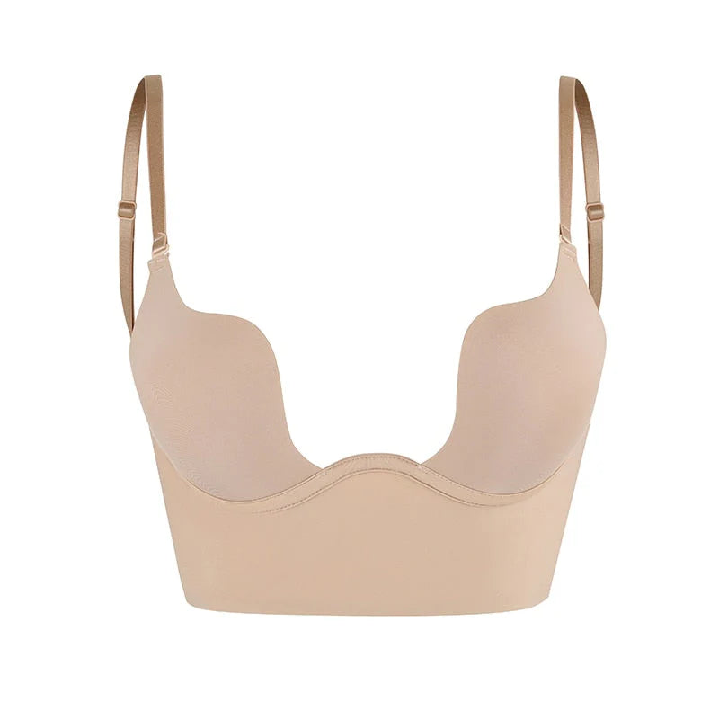 Soutien-gorge Invisible "Dos Nu" & Décolleté Plongeant (Push-Up)-Gigié