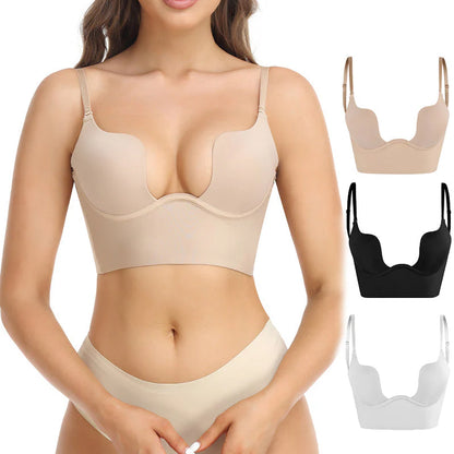 Soutien-gorge Invisible "Dos Nu" & Décolleté Plongeant (Push-Up)-Gigié