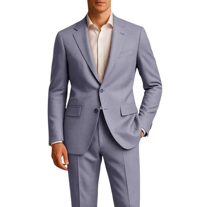 Costume Homme deux pièces avec veste à revers cranté et pantalon droit