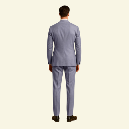 Costume Homme deux pièces avec veste à revers cranté et pantalon droit