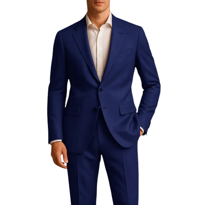 Costume Homme deux pièces avec veste à revers cranté et pantalon droit