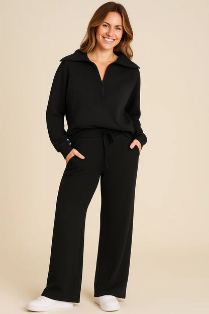 Survêtement Femme Deux Pièces Pantalon Large-Gigié