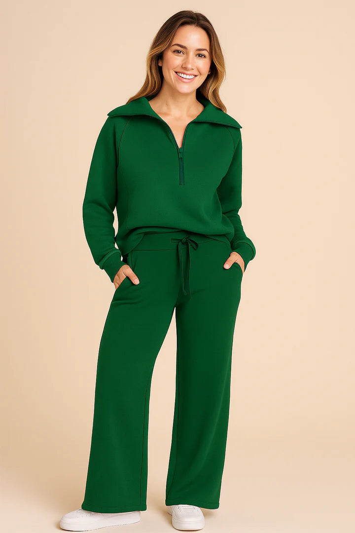 Survêtement Femme Deux Pièces Pantalon Large-Gigié