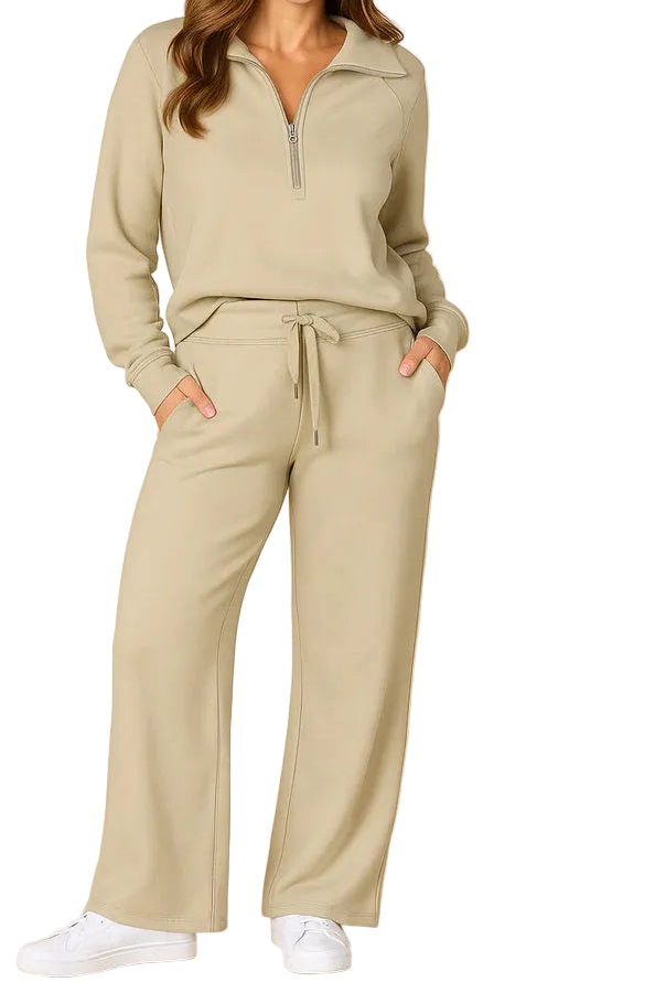 Survêtement Femme Deux Pièces Pantalon Large-Gigié