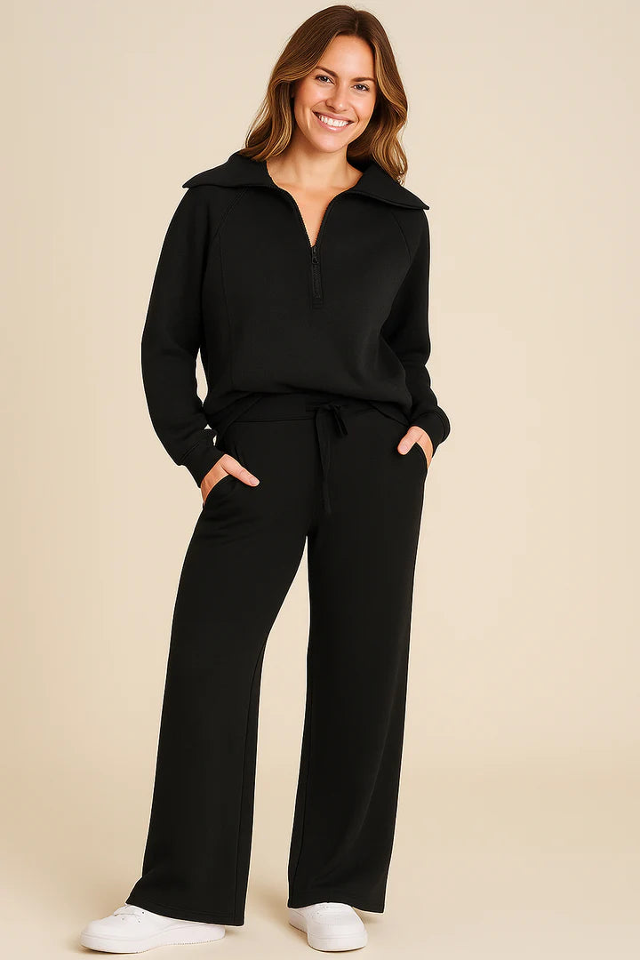 Survêtement Femme Deux Pièces Pantalon Large-Gigié