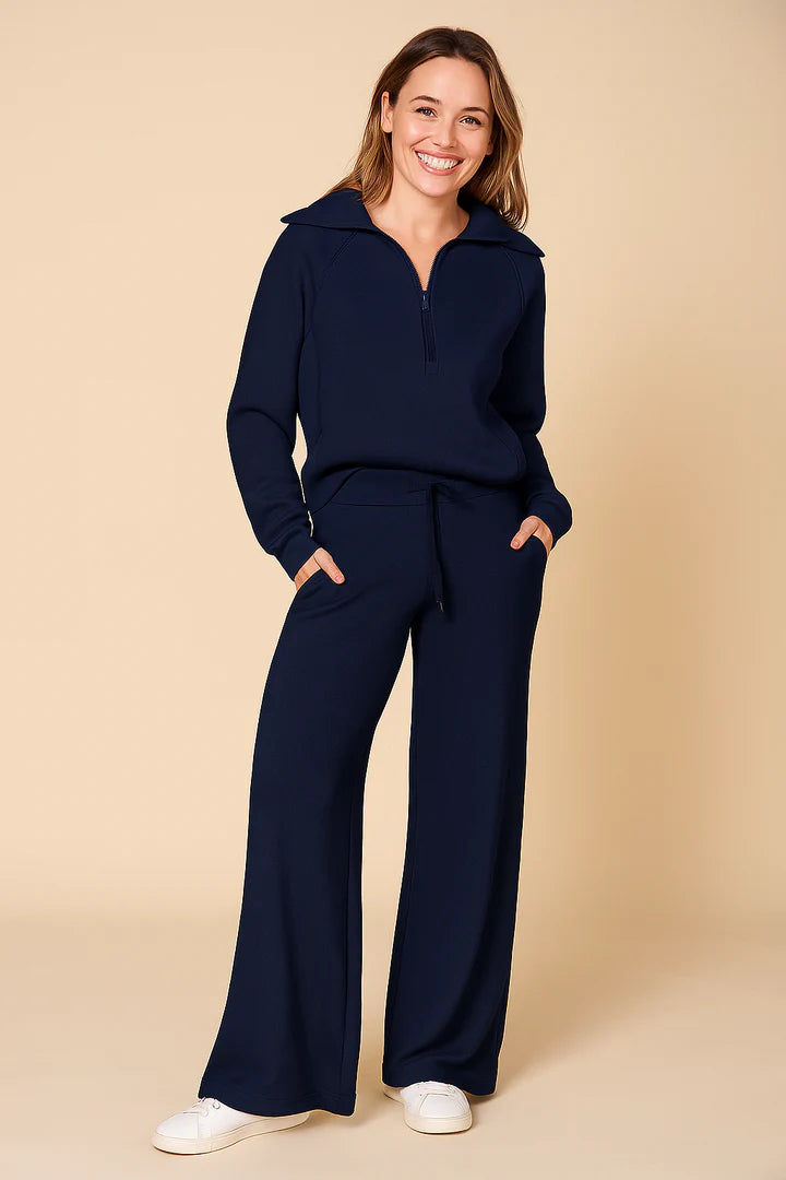 Survêtement Femme Deux Pièces Pantalon Large-Gigié