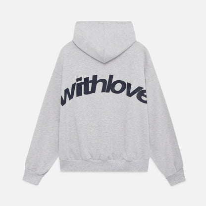 Sweat À Capuche Oversize Streetwear Imprimé Dos "Withlove"-Gigié
