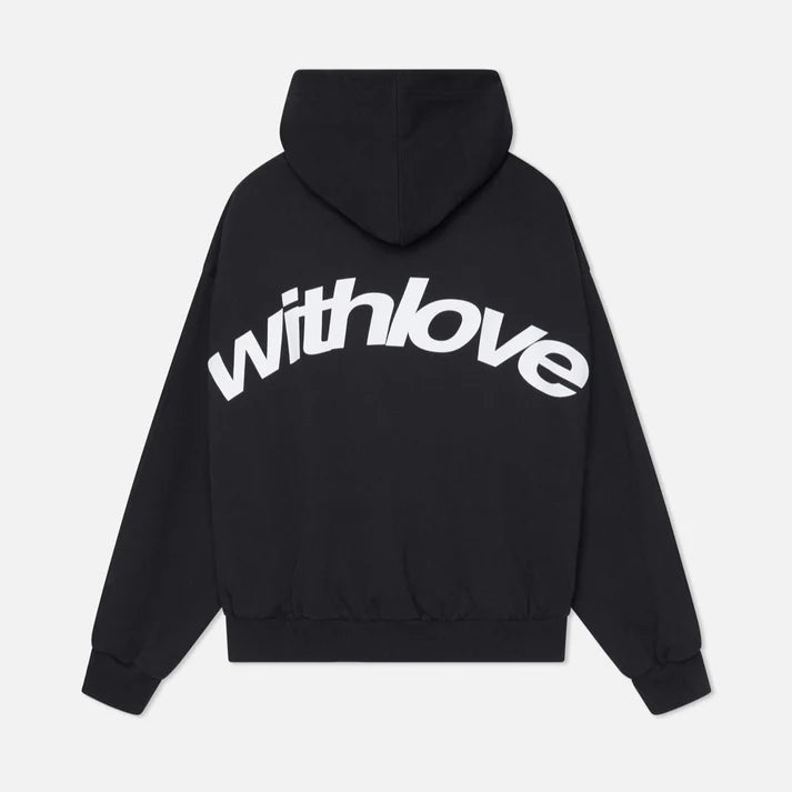 Sweat À Capuche Oversize Streetwear Imprimé Dos "Withlove"-Gigié