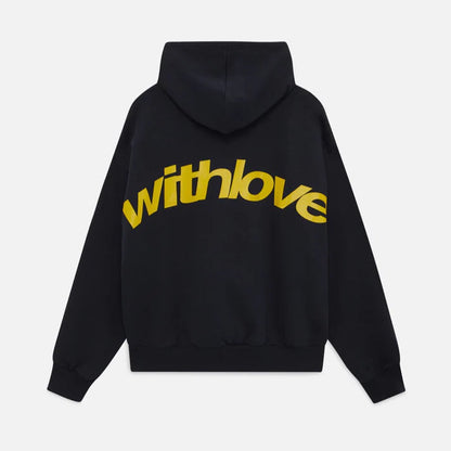 Sweat À Capuche Oversize Streetwear Imprimé Dos "Withlove"-Gigié