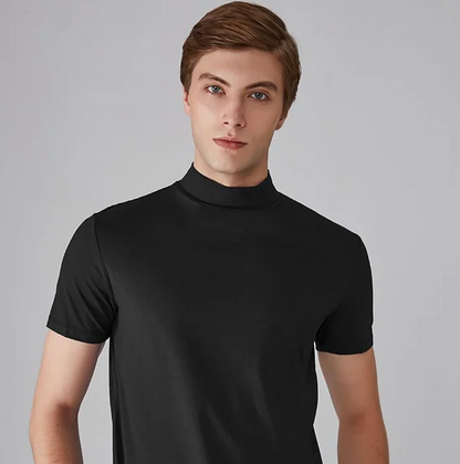 T-shirt à manches courtes avec col montant pour homme-T-shirt for men-Gigié