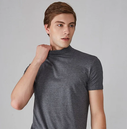 T-shirt à manches courtes avec col montant pour homme-T-shirt for men-Gigié