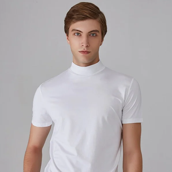 T-shirt à manches courtes avec col montant pour homme-T-shirt for men-Gigié