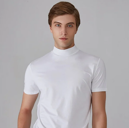 T-shirt à manches courtes avec col montant pour homme-T-shirt for men-Gigié