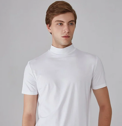 T-shirt à manches courtes avec col montant pour homme-T-shirt for men-Gigié