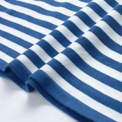 T-shirt Femme à manches longues rayé avec col rond-Shirts for women-Gigié