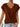 Femme T-shirt à col en V avec détail torsadé et manches à revers Bordeaux