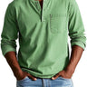 T-Shirt Henley Homme Manches Longues-Gigié
