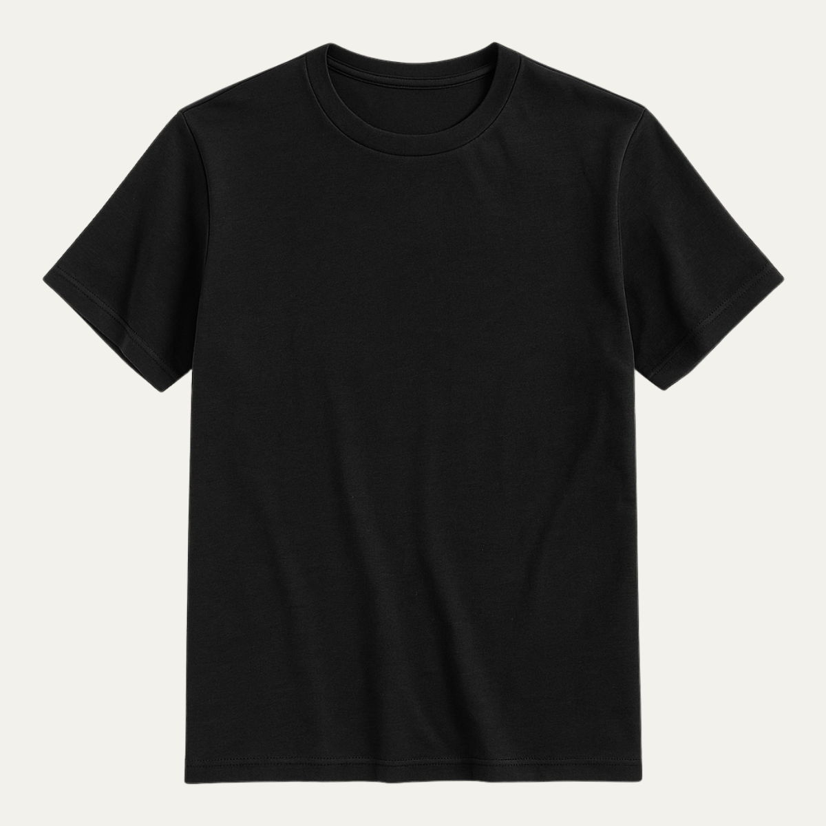 T-shirt pour homme à manches courtes avec col rond et ourlet droit-T-shirt for men-Gigié