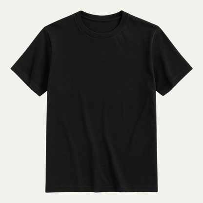 T-shirt pour homme à manches courtes avec col rond et ourlet droit-T-shirt for men-Gigié