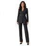 Ensemble blazer et pantalon droit pour femme 1