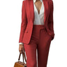 Ensemble deux pièces pour femme : blazer et pantalon droit 1