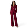 Ensemble assorti blazer et pantalon large pour femme 1