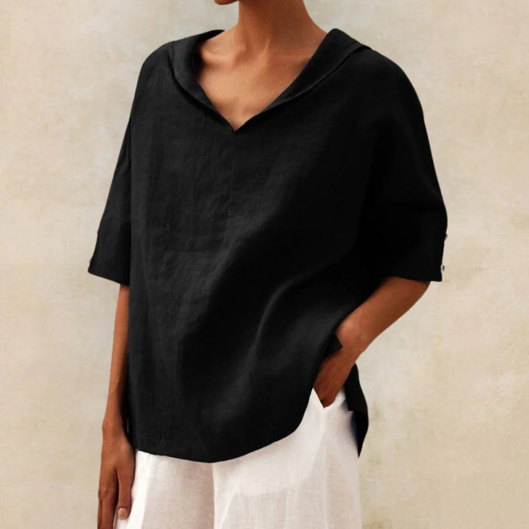 Top Femme Col V Ample-Gigié