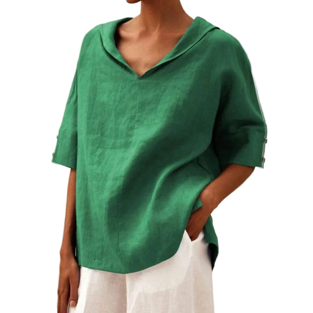 Top Femme Col V Ample-Gigié