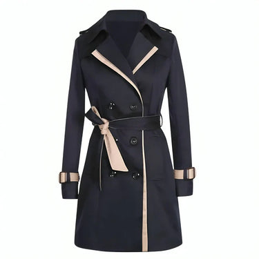 Trench femme à double boutonnage avec ceinture-Womens Coat-Gigié