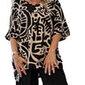 Tunique oversize pour femme à motif abstrait 1