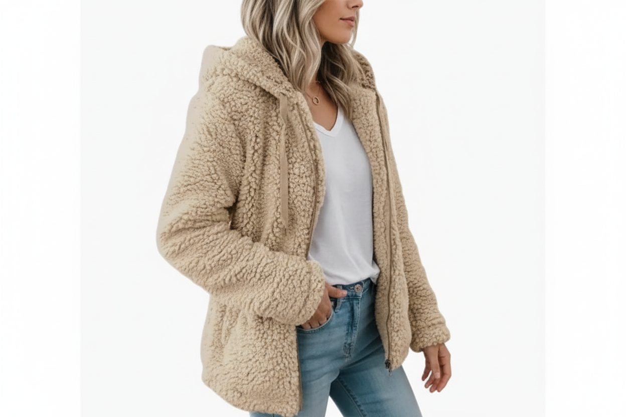 Veste à capuche pour femme avec poches-Womens Jacket-Gigié