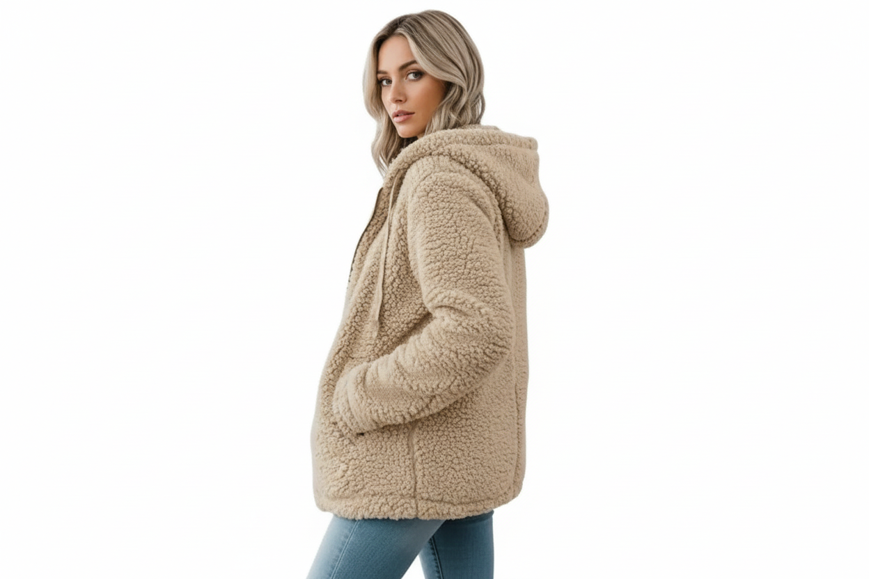 Veste à capuche pour femme avec poches-Womens Jacket-Gigié