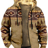 Veste à capuche pour homme avec motif géométrique 1