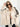 Manteau Hiver Femme À Capuche Manches Contrastées-Gigié