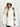 Manteau Hiver Femme À Capuche Manches Contrastées-Gigié