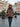 Manteau Hiver Femme À Capuche Manches Contrastées-Gigié