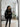 Manteau Hiver Femme À Capuche Manches Contrastées-Gigié