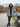 Manteau Hiver Femme À Capuche Manches Contrastées-Gigié