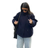 Veste courte pour femme avec col montant et fermeture à boutons 1