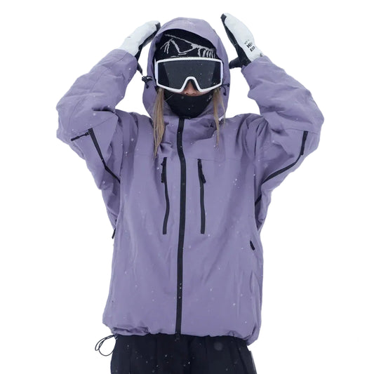 Veste de neige unisexe avec capuche – Veste de ski & snowboard résistante à l’hiver-Gigié